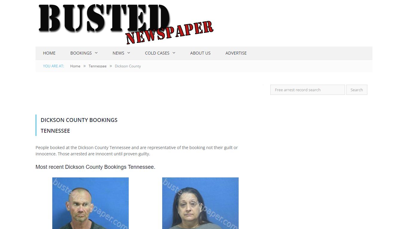 Dickson County, TN Mugshots - BUSTEDNEWSPAPER.COM