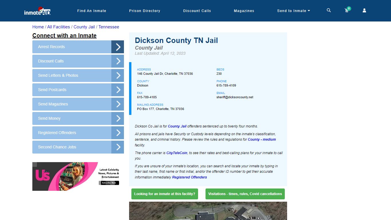 Dickson County TN Jail - Inmate Locator - Charlotte, TN